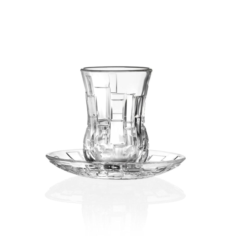RCR Etna Yüksek Kalite Cam 6'lı Çay Bardak Seti 140 ml