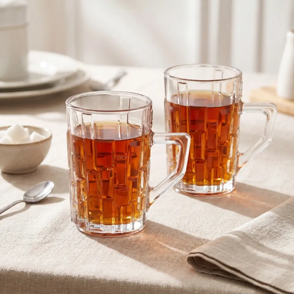 RCR Etna 6'lı Çay Kupası, Krıstal Cam 220 Ml