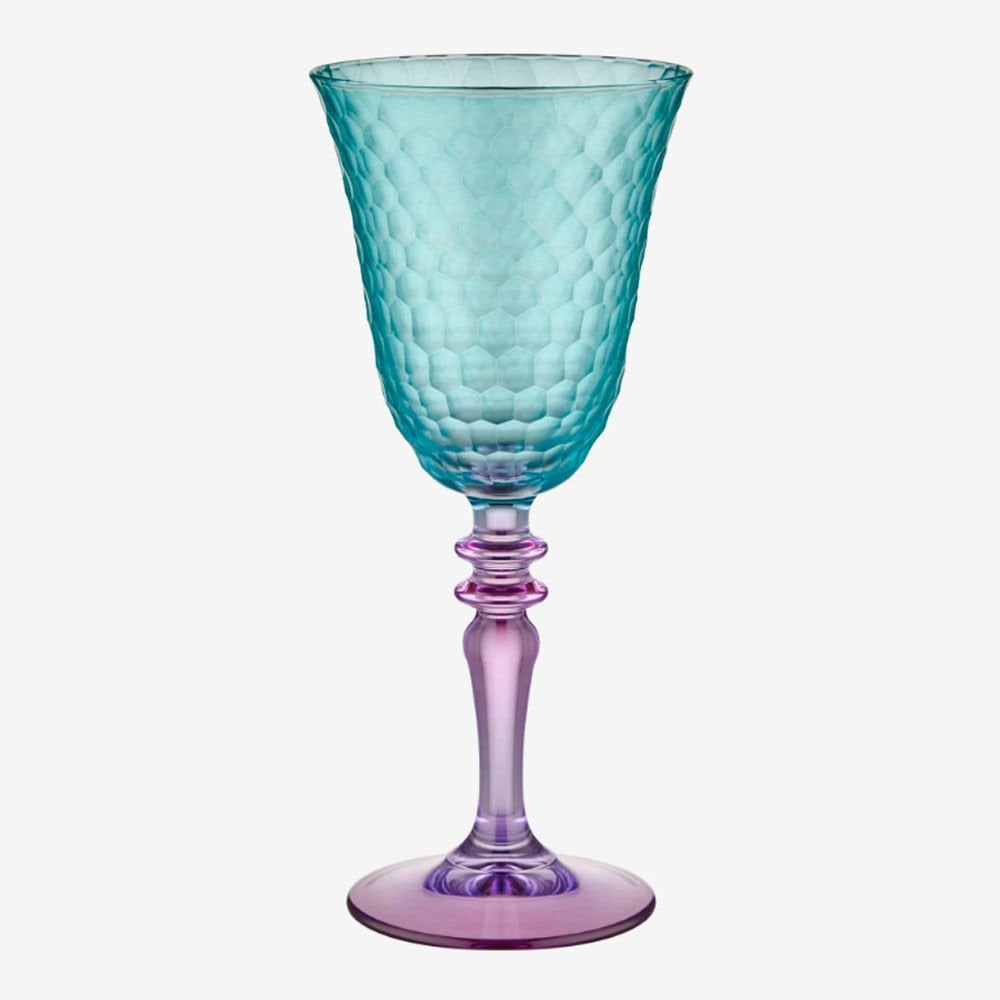 Turkuaz Lila Cam Kadeh 270 Ml Venezia Collection by Chiara Alessi