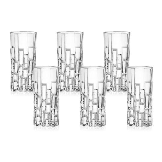 RCR Etna Yüksek Kalite Cam 6'lı Meşrubat Bardağı Seti 340 ml
