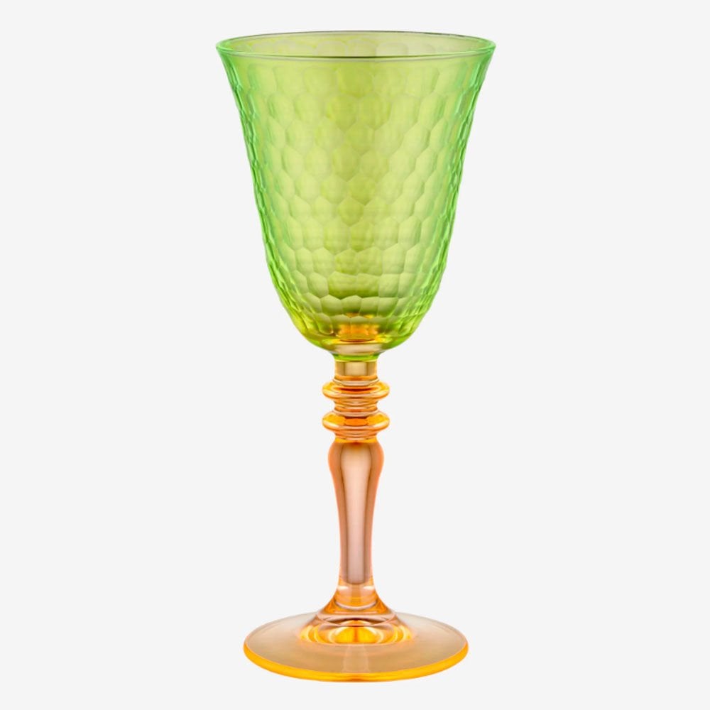 Sarı Turuncu Cam Kadeh 270 Ml Venezia Collection by Chiara Alessi