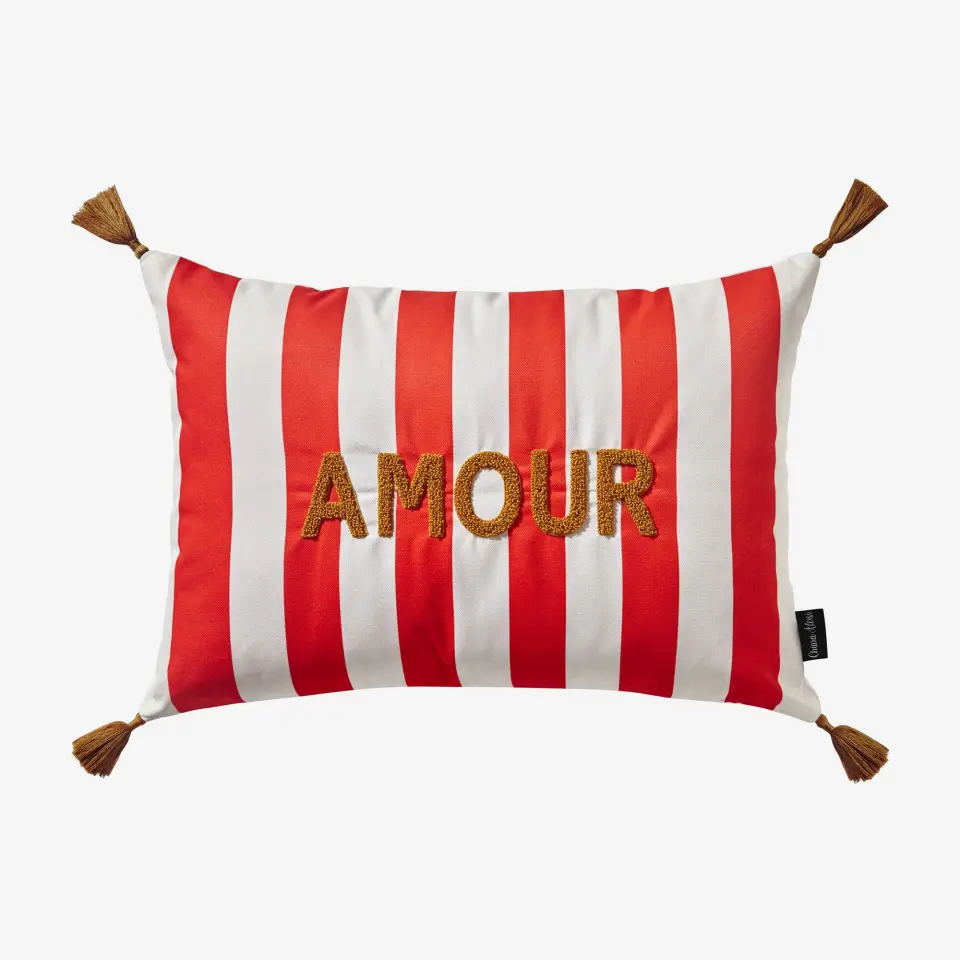 Chiara Alessi Kırmızı Polyester Dekoratif Yastık 35X50 Cm