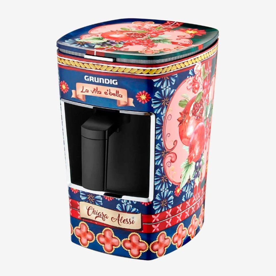 Kırmızı Mavi Türk Kahvesi Makinesi Grundig La Vita E Bella Collection by Chiara Alessi