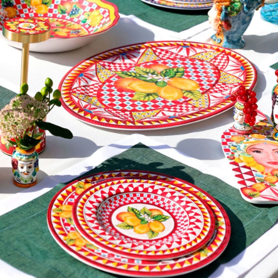 Kırmızı Melamin Kahvaltı Tabağı 21,5 Cm Portofino Collection by Chiara Alessi