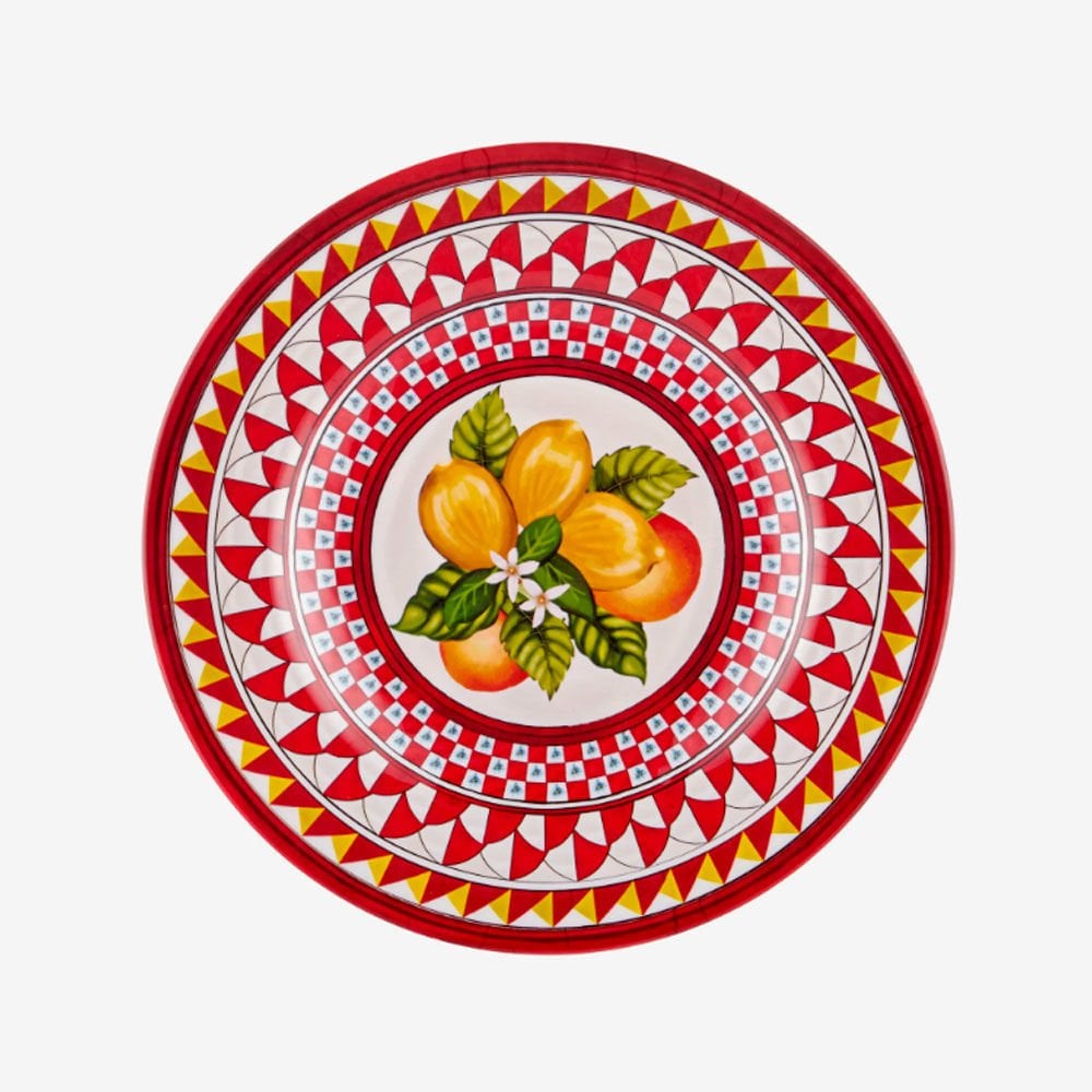 Kırmızı Melamin Kahvaltı Tabağı 21,5 Cm Portofino Collection by Chiara Alessi