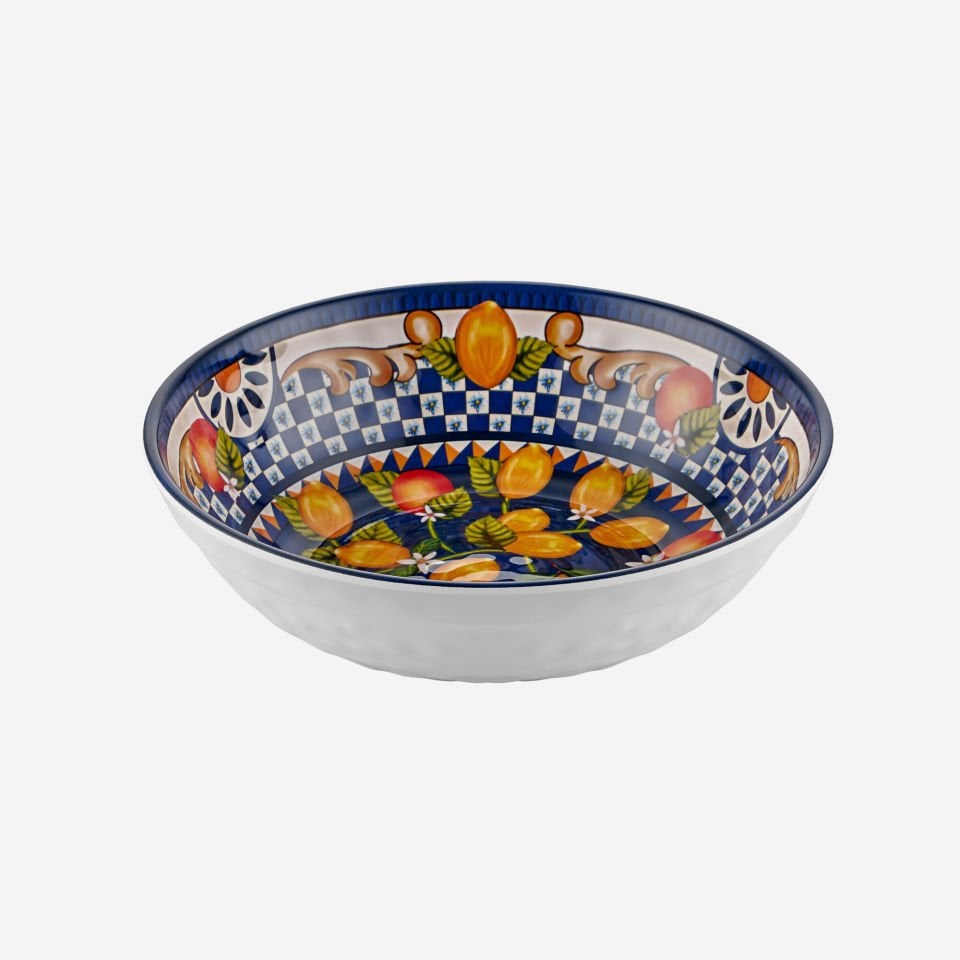 Mavi Melamin Çukur Tabak 20 Cm Portofino Collection by Chiara Alessi