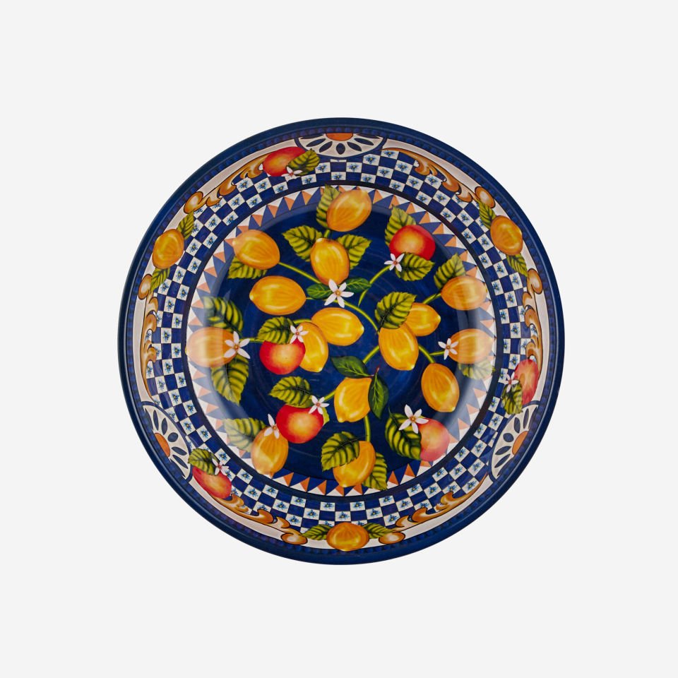 Mavi Melamin Çukur Tabak 20 Cm Portofino Collection by Chiara Alessi