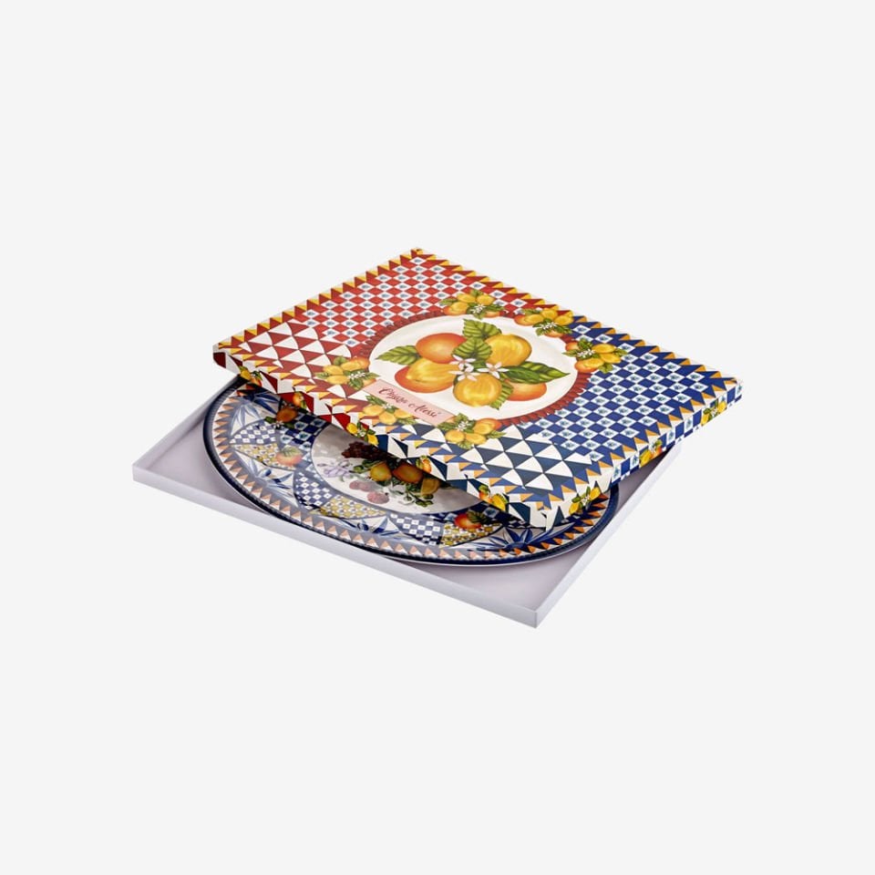 Mavi Melamin Servis Tabağı 50 Cm Portofino Collection by Chiara Alessi