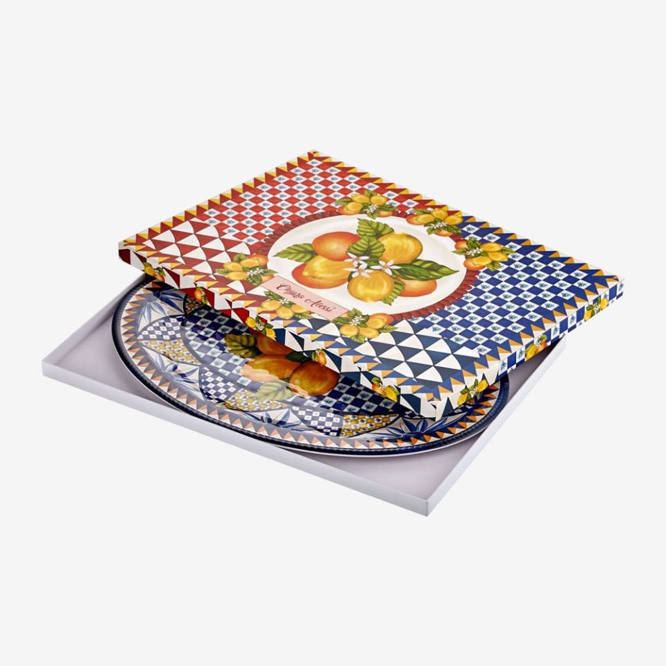 Mavi Melamin Servis Tabağı 50 Cm Portofino Collection by Chiara Alessi