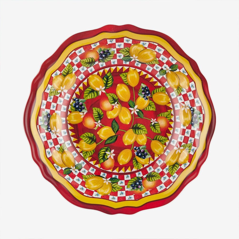 Kırmızı Melamin Servis Kasesi 35 Cm Portofino Collection by Chiara Alessi