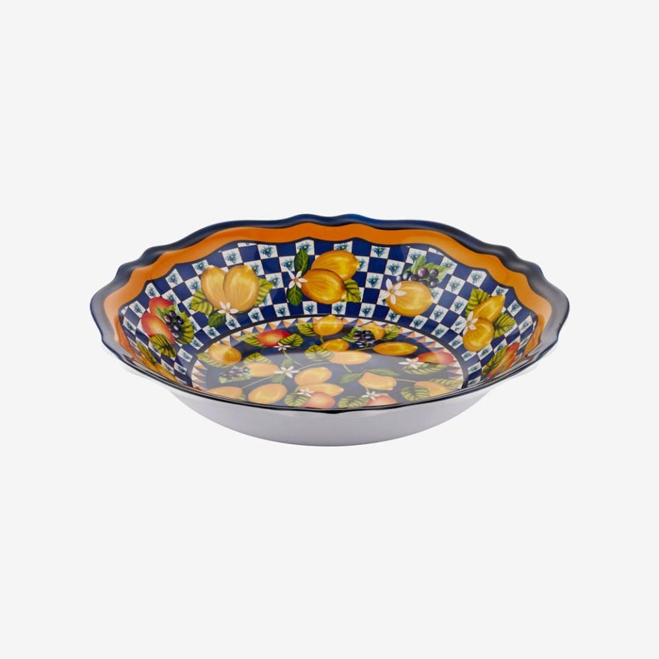 Mavi Melamin Servis Kasesi 35 Cm Portofino Collection by Chiara Alessi