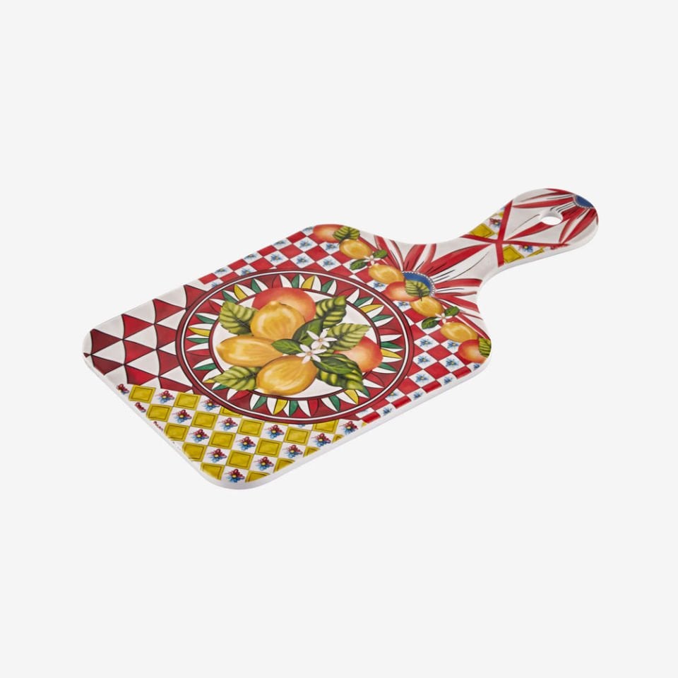 Kırmızı Melamin Sunum Tahtası 25 Cm Portofino Collection by Chiara Alessi