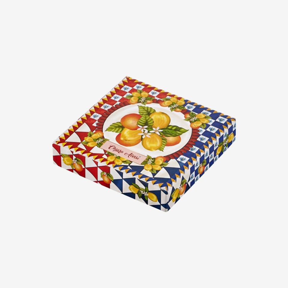 Kırmızı Melamin Bardak Altlığı 3 Parça Portofino Collection by Chiara Alessi