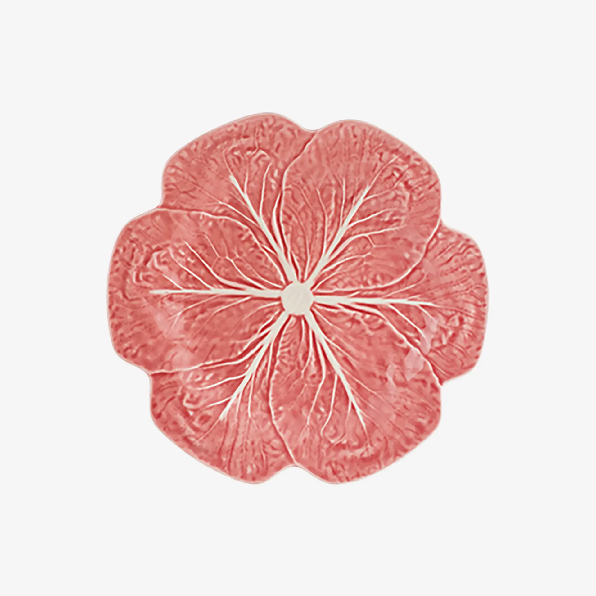 Bordallo Pinheiro Pembe Seramik Yemek Tabağı 26,5 Cm