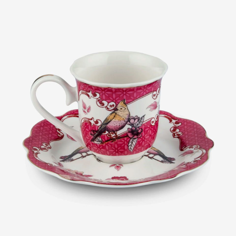 Pembe Porselen Kahve Fincan Seti 90 Ml Allure Collection by Chiara Alessi
