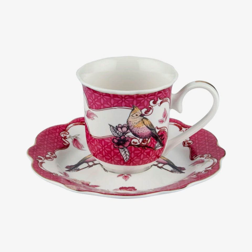 Pembe Porselen Kahve Fincan Seti 90 Ml Allure Collection by Chiara Alessi