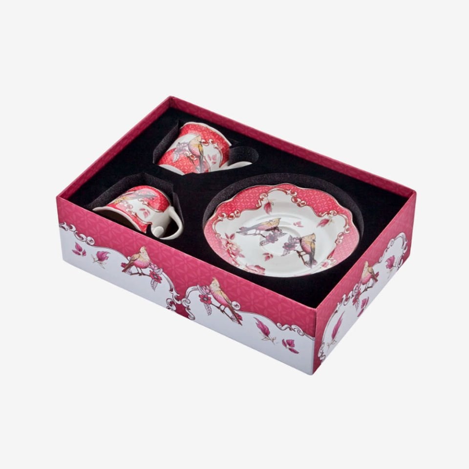 Pembe Porselen Kahve Fincan Seti 90 Ml Allure Collection by Chiara Alessi