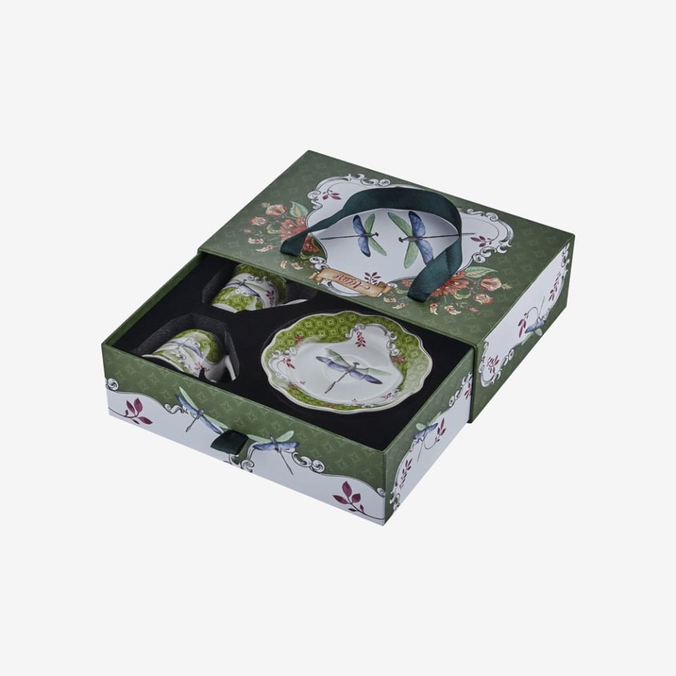 Yeşil Porselen Kahve Fincan Seti 90 Ml Allure Collection by Chiara Alessi