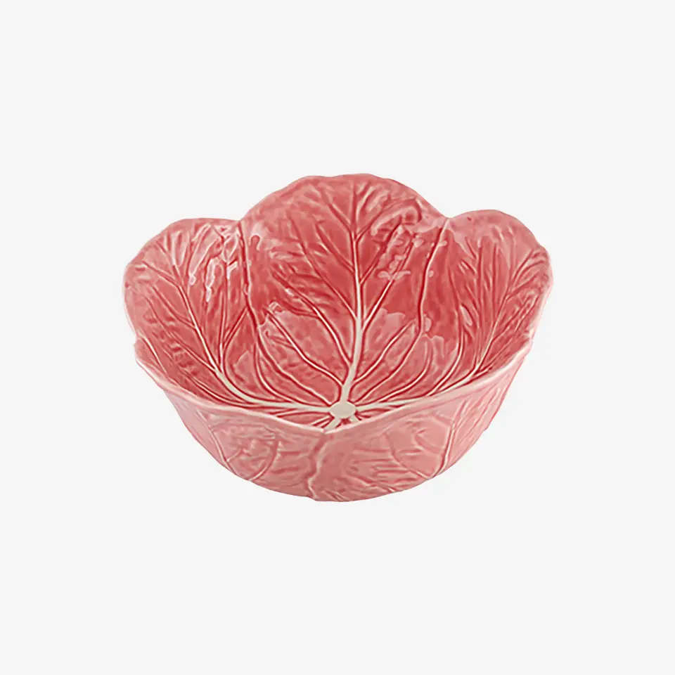 Bordallo Pinheiro Pembe Seramik Servis Kasesi 29,5 Cm