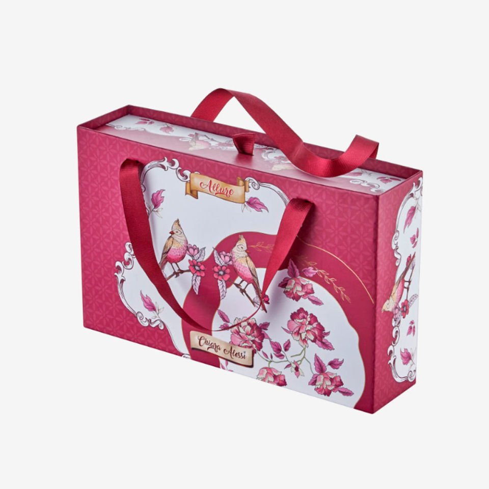 Pembe Porselen Çay Tabağı Seti 15 Cm Allure Collection by Chiara Alessi