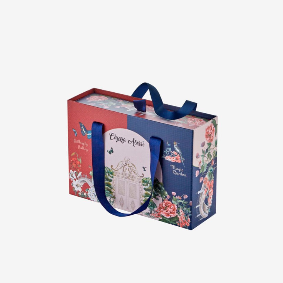 Kırmızı Porselen Kahve Fincan Seti 90 Ml Butterfly Walley Collection by Chiara Alessi