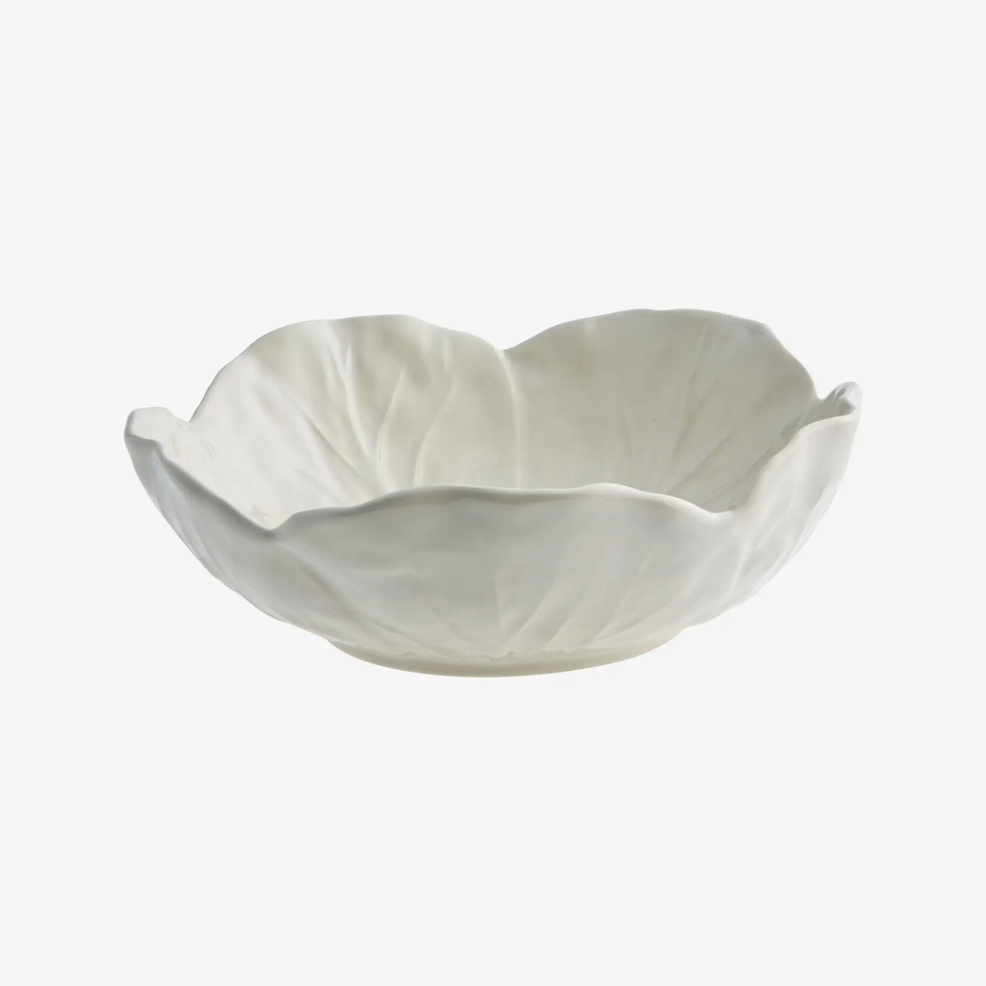 Bordallo Pinheiro Beyaz Seramik Salata Kasesi 15 Cm