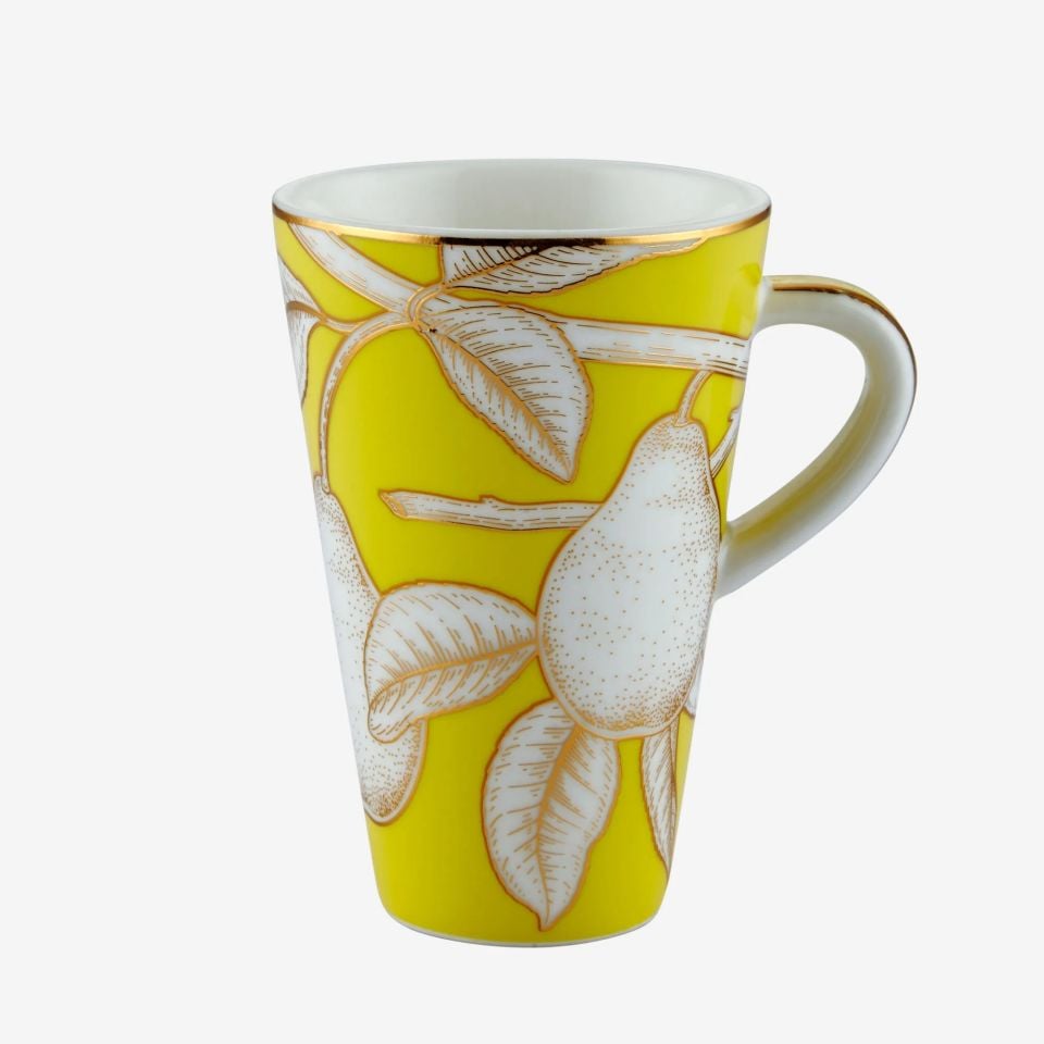 Sarı Porselen Kahve Fincan Seti 100 Ml Ravello Collection by Chiara Alessi