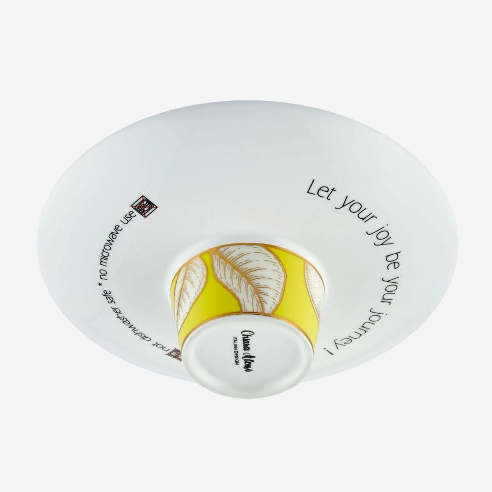 Sarı Porselen Kahve Fincan Seti 100 Ml Ravello Collection by Chiara Alessi