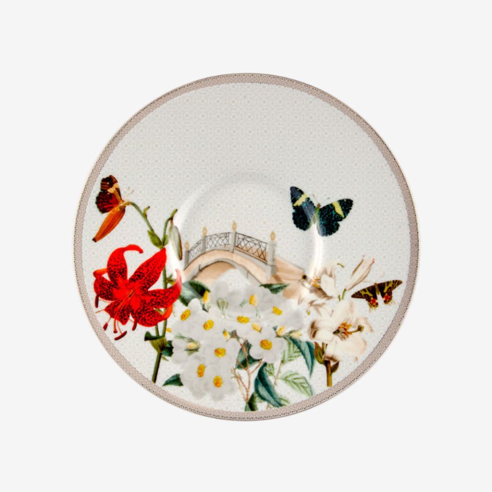 Beyaz Porselen Kahve Fincan Seti 90 Ml Butterfly Walley Collection by Chiara Alessi