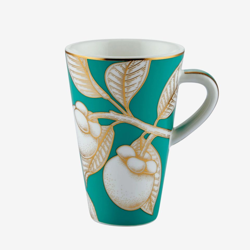 Yeşil Porselen Kahve Fincan Seti 100 Ml Ravello Collection by Chiara Alessi