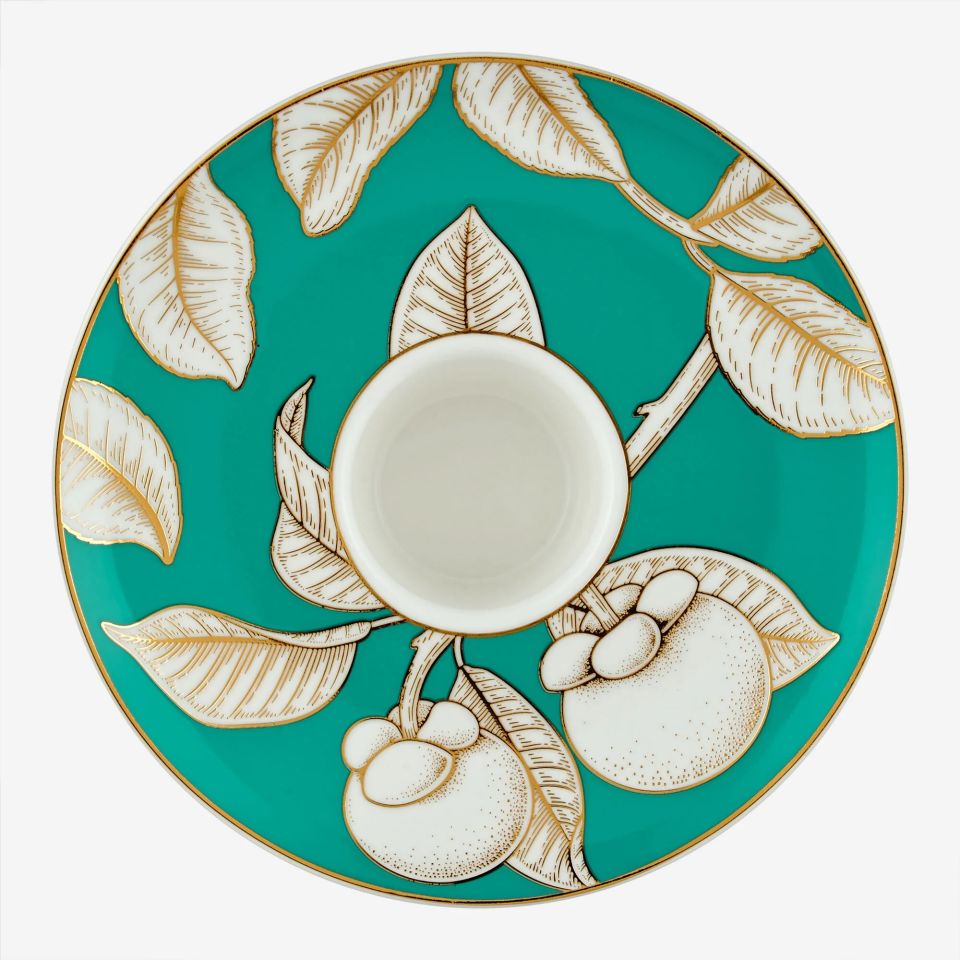 Yeşil Porselen Kahve Fincan Seti 100 Ml Ravello Collection by Chiara Alessi