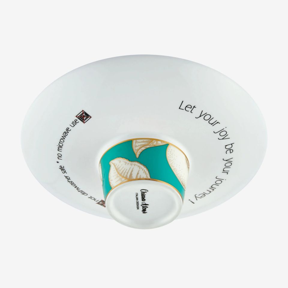 Yeşil Porselen Kahve Fincan Seti 100 Ml Ravello Collection by Chiara Alessi