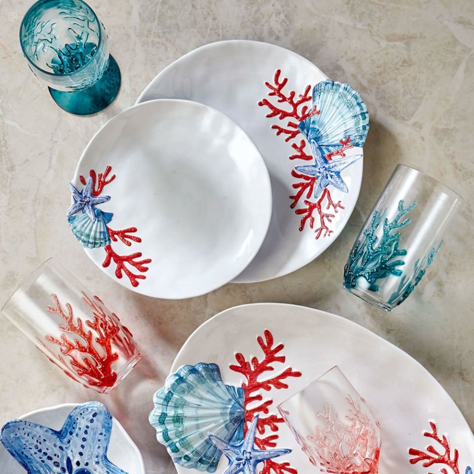 Beyaz Melamin Çukur Tabak 23 Cm Bambu Collection by Chiara Alessi