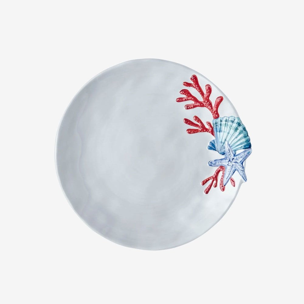 Beyaz Melamin Çukur Tabak 23 Cm Bambu Collection by Chiara Alessi