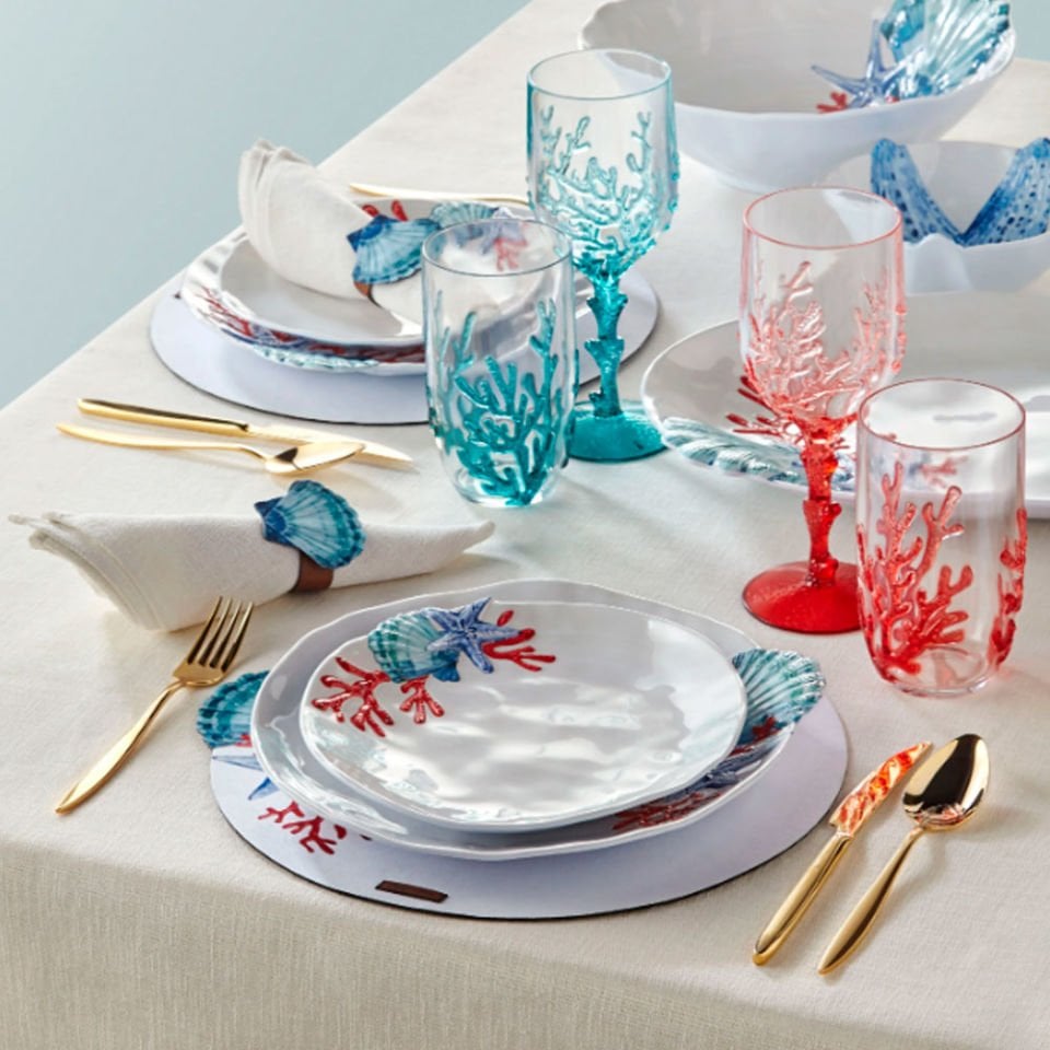 Beyaz Melamin Yemek Tabağı 28 Cm Bambu Collection by Chiara Alessi