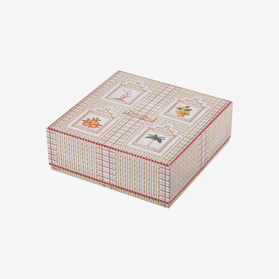 Beyaz Melamin Kase 30 Cm Bambu Collection by Chiara Alessi