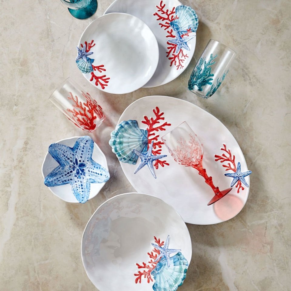 Beyaz Melamin Kase 30 Cm Bambu Collection by Chiara Alessi