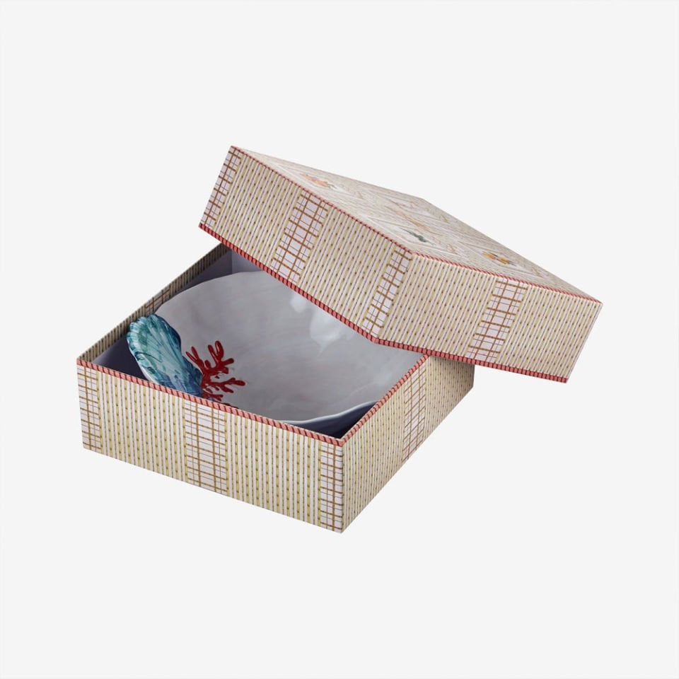 Beyaz Melamin Kase 30 Cm Bambu Collection by Chiara Alessi