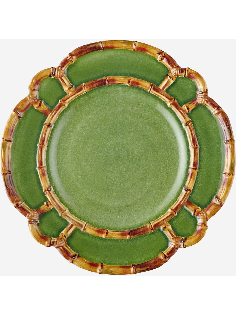 Yeşil Melamin Yemek Tabağı 28 Cm Bambu Collection by Chiara Alessi