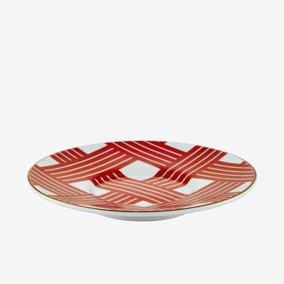Chiara Alessi Kırmızı Porselen Kahve Fincan Seti 90 Ml Ravello Collection