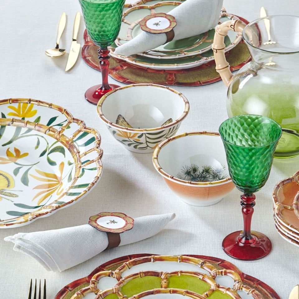 Beyaz Melamin Kase 15 Cm Bambu Collection by Chiara Alessi