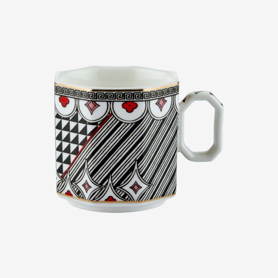Chiara Alessi Siyah Porselen Kahve Fincan Seti 90 Ml Ravello Collection