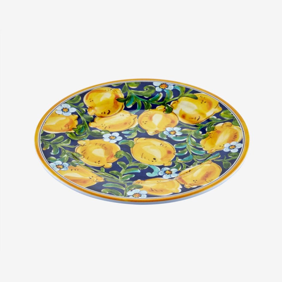 Mavi Melamin Kahvaltı Tabağı 23 Cm Capri Collection by Chiara Alessi