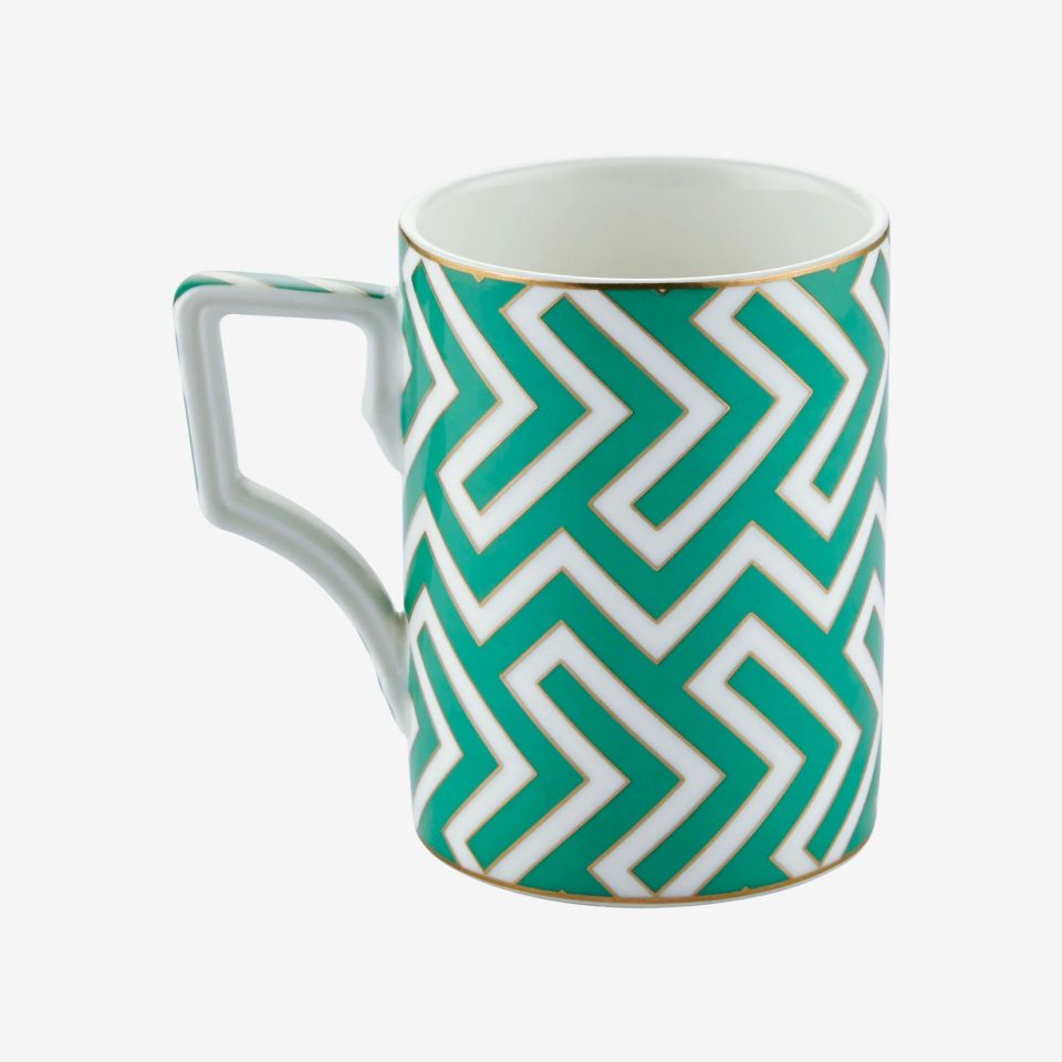 Yeşil Porselen Kupa 300 Ml Ravello Collection by Chiara Alessi