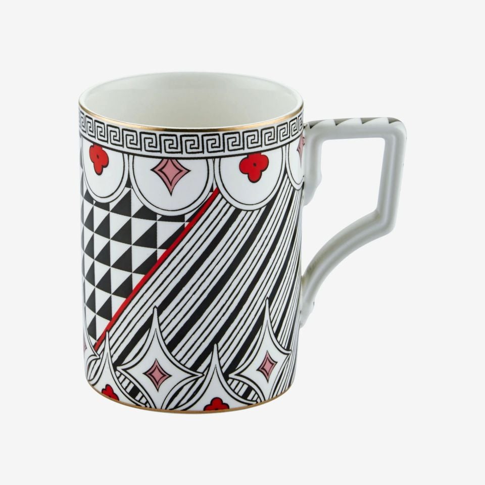 Chiara Alessi Siyah Porselen Kupa 300 Ml Ravello Collection