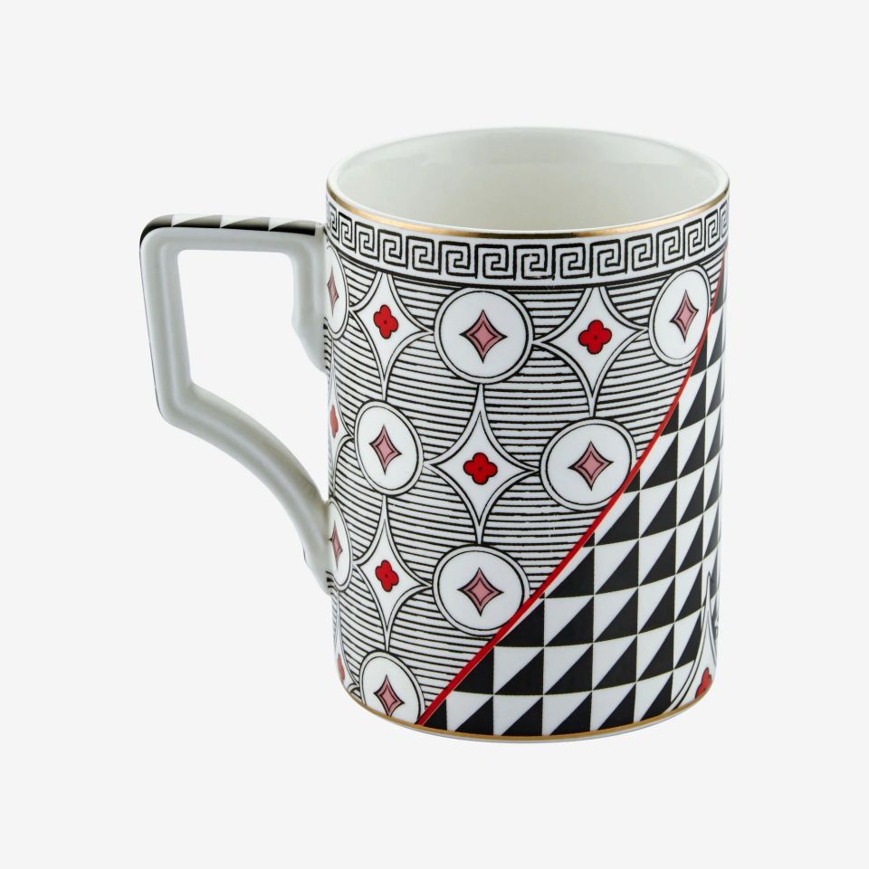 Chiara Alessi Siyah Porselen Kupa 300 Ml Ravello Collection