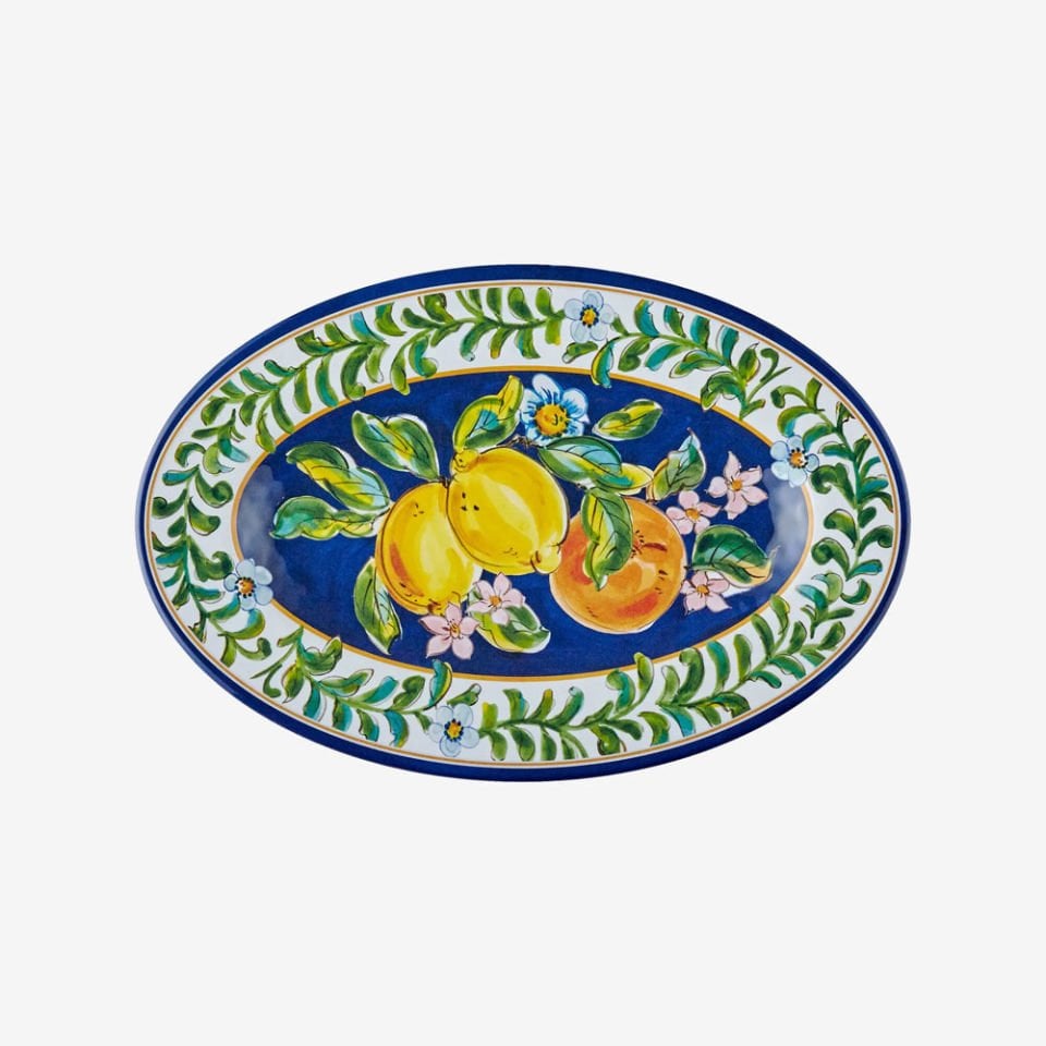 Mavi Melamin Servis Tabağı 30 Cm Capri Collection by Chiara Alessi