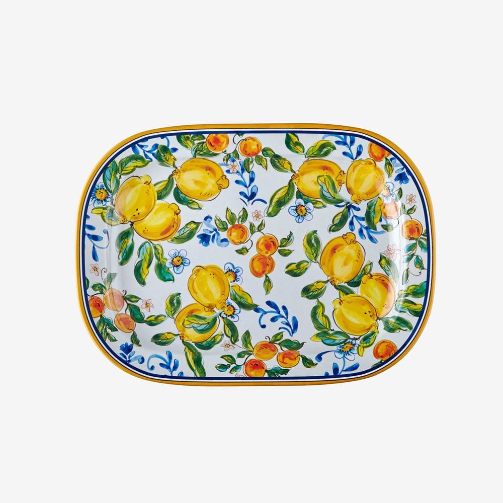 Mavi Melamin Servis Tabağı 44 Cm Capri Collection by Chiara Alessi