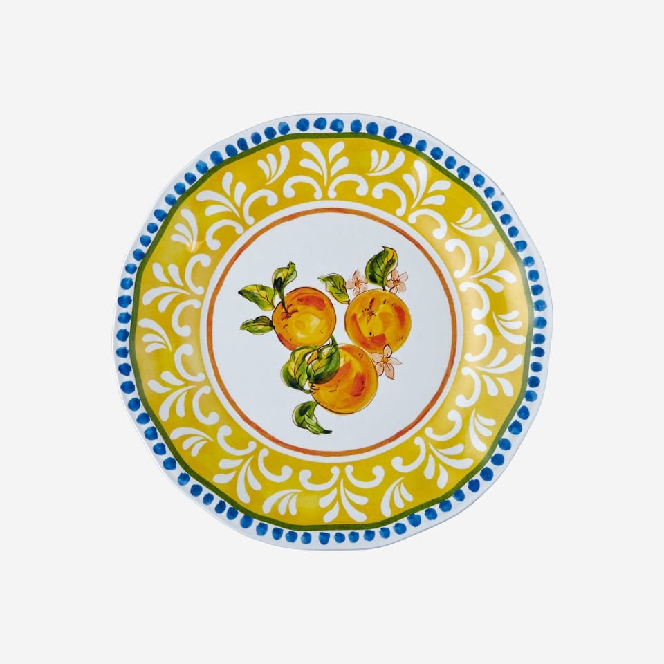 Sarı Melamin Kahvaltı Tabağı 23 Cm Capri Collection by Chiara Alessi