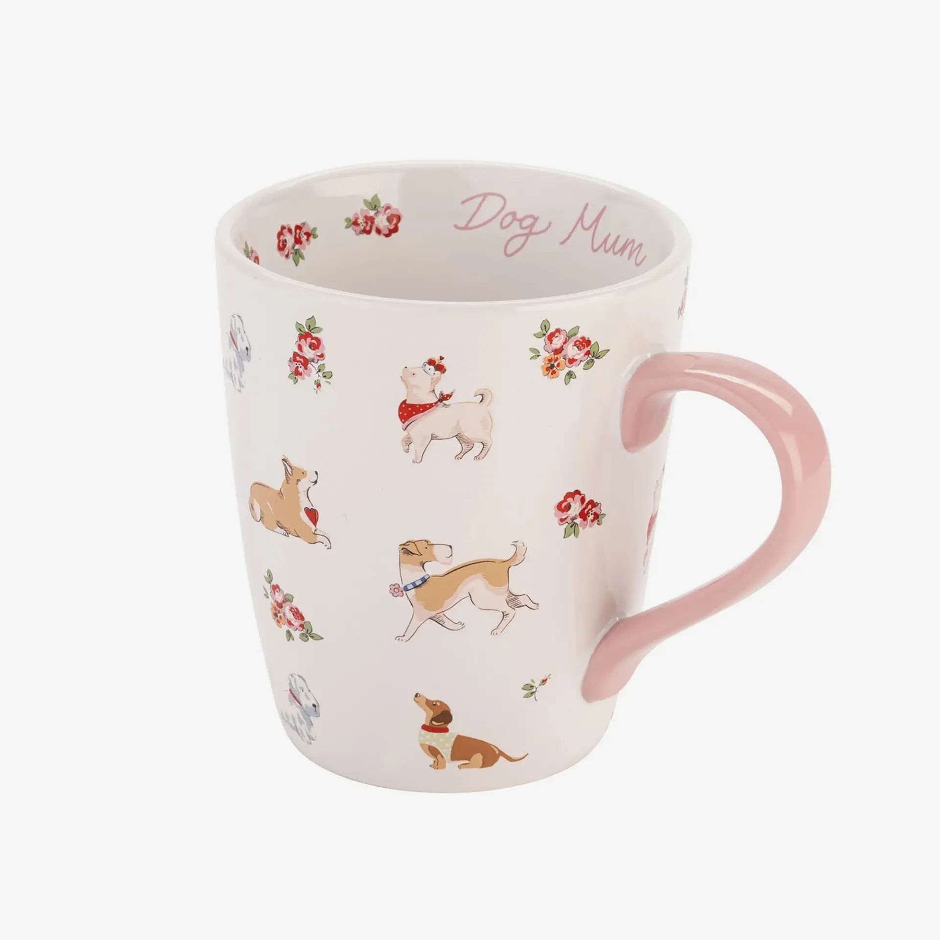 Cath Kidston Pembe Stoneware Dog Mum Collection Kupa 375 Ml